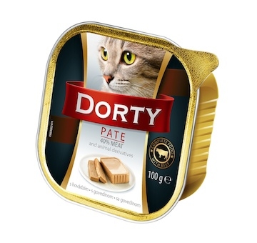 DORTY Cat Hovězí, vanička 100 g