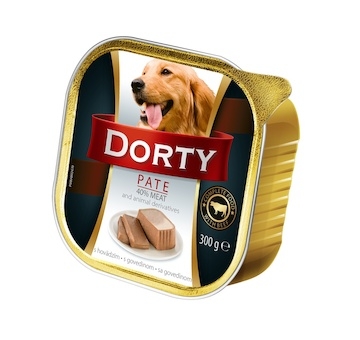 DORTY Dog Hovězí, vanička 300 g