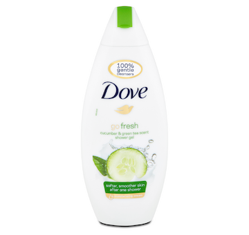 Dove sprchový gel 250ml svěží dotek Okurka a Zelený čaj