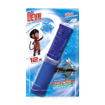 Dr. Devil 3in1 WC Point block 75ml Polar Aqua