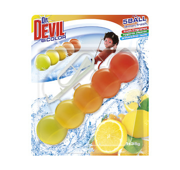 Dr. Devil Bicolor WC 5ball 1x35g Lemon fresh