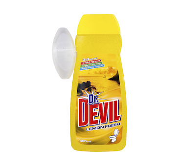 Dr. Devil WC gel s košíčkem 3v1 Lemon 400ml