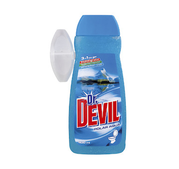 Dr. Devil WC gel s košíčkem 400ml 3v1 Aqua