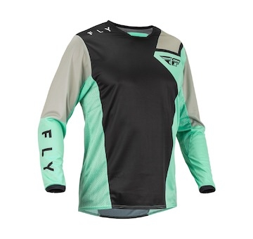 dres KINETIC JET, FLY RACING - USA 2023 (černá/mint/šedá, vel. 2XL)