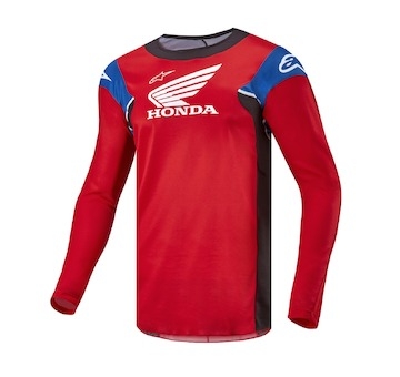 dres RACER ICONIC HONDA kolekce, ALPINESTARS (červená/černá/modrá/bílá, vel. L)