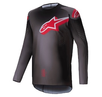 dres SUPERTECH LIPAN, ALPINESTARS (kouřová/červená, vel. L)