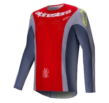 dres TECHSTAR MELT, ALPINESTARS (červená/šedá, vel. L)