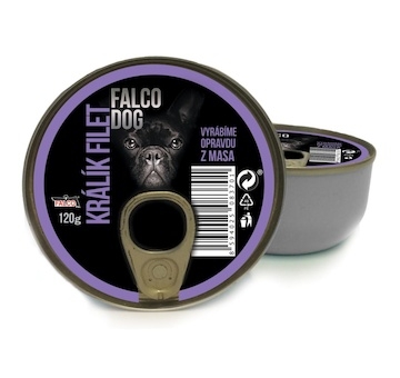 FALCO DOG králík filet, konzerva 120 g