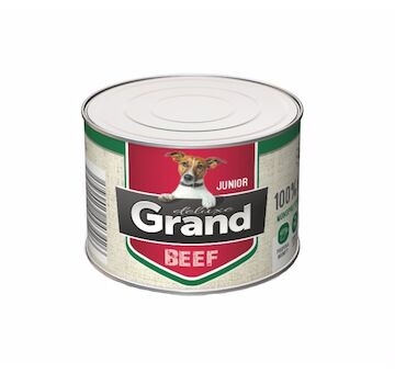 Grand deluxe Dog Junior 100 % hovězí, konzerva 180 g