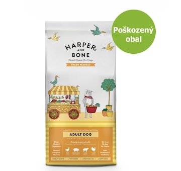 Harper and Bone Dog Adult Large & Medium čerstvé z trhu 12 kg - Poškozený obal - SLEVA 15 %