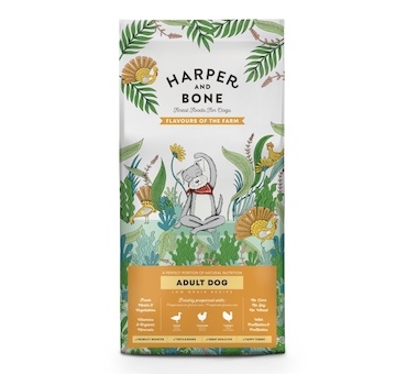 Harper and Bone Dog Adult Large & Medium příchutě farmy 12 kg