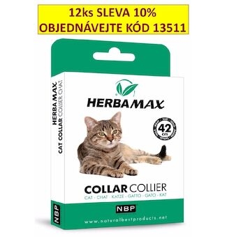 Herba Max Collar Cat repelentní obojek, kočka 42 cm