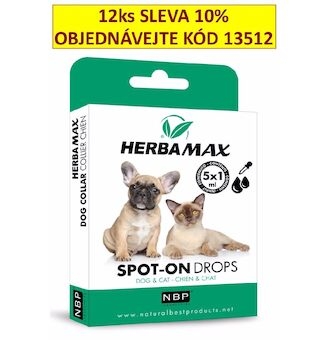 Herba Max Spot-on Dog & Cat repelentní kapky 5 x1 ml