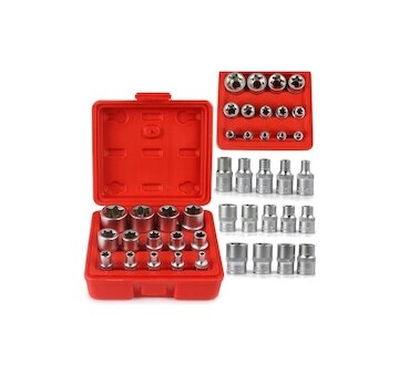 Hlavice nástrčné Torx E4 - E24, 1/2