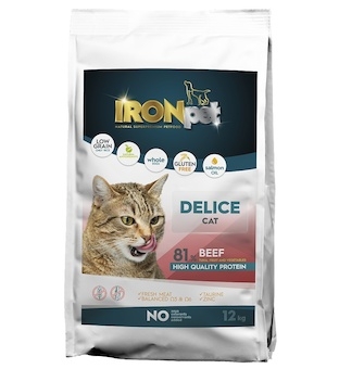 IRONpet Cat Delice Beef (Hovězí) 12 kg