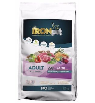 IRONpet Dog Adult All Breed Lamb (Jehněčí) 12 kg