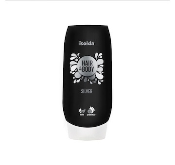 ISOLDA Silver hair&body CLICK&GO! 500ml, krémový tělový a vlasový šampon