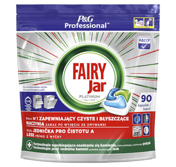 Jar P&G FAIRY Professional Platinum, 90ks, kapsle do myčky