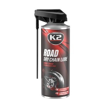 K2 ROAD DRY CHAIN LUBE 400 ml - suché mazivo na řetězy motocyklů