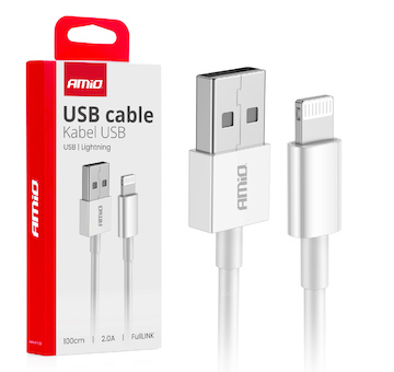 Kabel USB na Lightning 2A 100cm FullLINK AMIO-03895