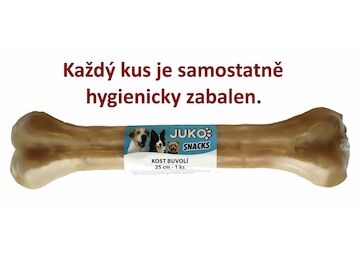 Kost buvolí JUKO Snacks 25 cm (1 ks) 