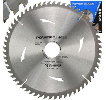 Kotouč pilový s SK plátky (vidiový), 210x60Tx32mm POWER BLADE