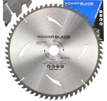 Kotouč pilový s SK plátky (vidiový), 300x60Tx32mm POWER BLADE