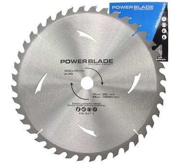 Kotouč pilový s SK plátky (vidiový), 400x40Tx32mm POWER BLADE