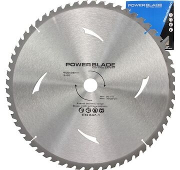 Kotouč pilový s SK plátky (vidiový), 400x60Tx32mm POWER BLADE