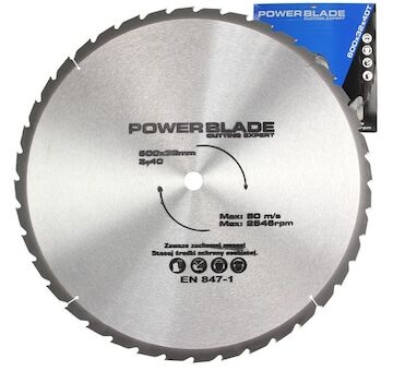 Kotouč pilový s SK plátky (vidiový), 600x40Tx32mm POWER BLADE