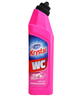 Krystal WC cleaner růžový 750ml kyselý na nerez a keramiku Pink orchid