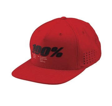 kšiltovka 100% - DRIVE Snapback červená (vel. UNI)