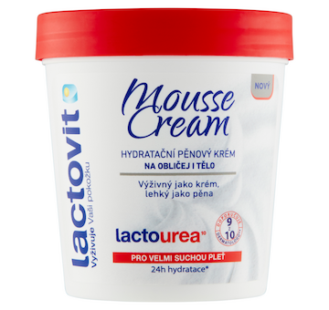 Lactovit lactourea Mousse cream 250ml hydratační pěnový