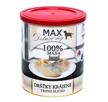 MAX Deluxe Dog krájené dršťky, konzerva 800 g