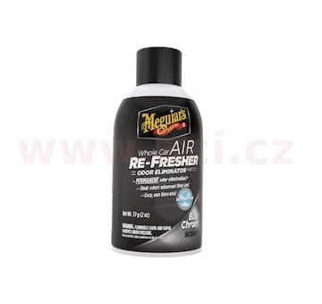 MEGUIARS Air Re-Fresher Odor Eliminator - dezinfekce interiéru vozidla (vůně Black Chrome) 71 g