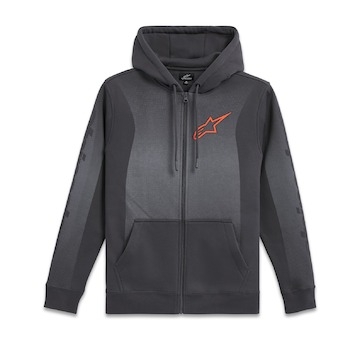 mikina ARISING HOODIE, ALPINESTARS (tmavě šedá/světle šedá, vel. XL)