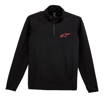 mikina MISSION 2 MIDLAYER, ALPINESTARS (černá/červená, vel. 2XL)