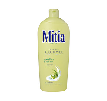 Mitia tekuté mýdlo 1l Aloe&Milk