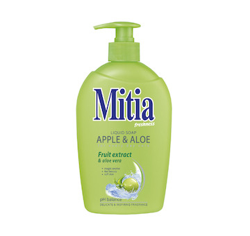 Mitia tekuté mýdlo 500ml Apple&Aloe s dávkovačem