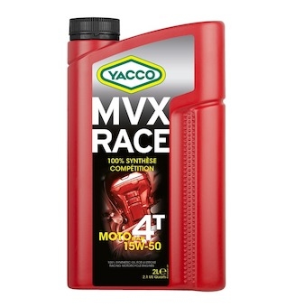 Motorový olej YACCO MVX RACE 4T 15W50, YACCO (2 l)