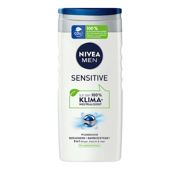 NIVEA for MEN 250ml Sensitive KLIMA sprchový gel