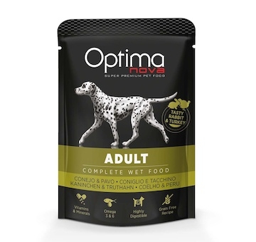 OPTIMAnova Adult Rabbit & Turkey, kapsa 300 g (12 ks) SLEVA 5 %