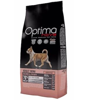 OPTIMAnova Dog Adult Mini Sensitive Salmon & Potato GF 8 kg