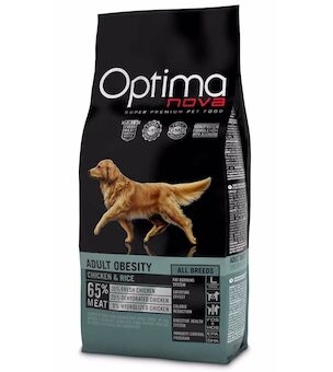 OPTIMAnova Dog Obesity Chicken & Rice 12 kg