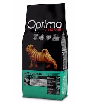 OPTIMAnova Dog Puppy Digestive Rabbit & Potato GF 12 kg