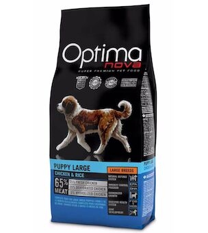 OPTIMAnova Dog Puppy Large Chicken & Rice 12 kg