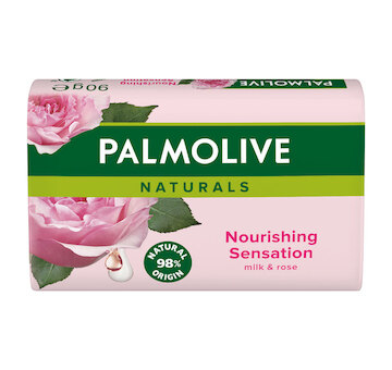 PALMOLIVE mýdlo Mléko&Růže 90g růžové