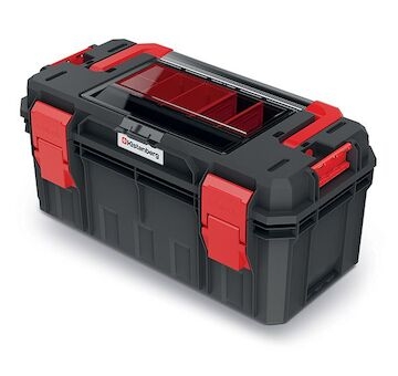 Plastový kufr, box na nářadí KXSA5530F X-BLOCK SOLID TOOLBOX ALU LOG KISTENBERG