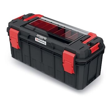 Plastový kufr, box na nářadí KXSA6530F X-BLOCK SOLID TOOLBOX ALU LOG KISTENBERG