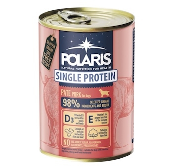 Polaris Single Protein Paté Pes Vepřová, konzerva 400 g 